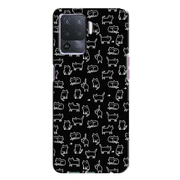 Чехол с рисунком «Котики на черном» для OPPO A94 Чехол с рисунком «Котики на черном» для OPPO A94