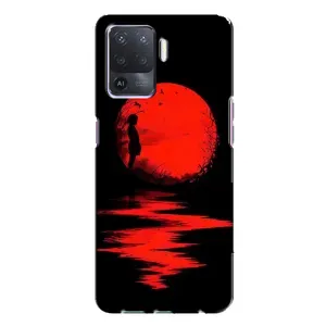 Летний Чехол на Oppo A94 (Красный Закат)