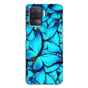 Силиконовый бампер с картинкой животных для Oppo A94 (Крылья бабочек)