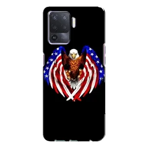 Чехол Флаг USA для Oppo A94 (Крылья США)
