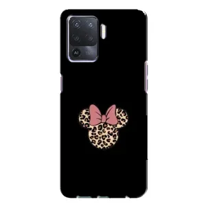 Чехол с леопардовым принтом на Oppo A94 (Леопардовая Минни)
