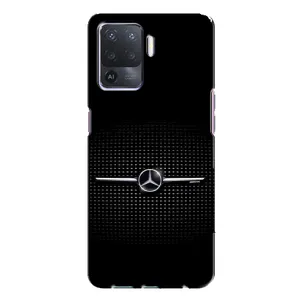 Силиконовый бампер с картинкой машины на Oppo A94 (Mercedes)