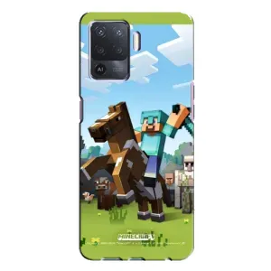 Чохли для Oppo A94 (Персонажі МайнКрафт) (На коні)