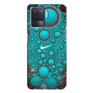 Силиконовый Чехол на Oppo A94 с картинкой Nike (Найк зеленый)