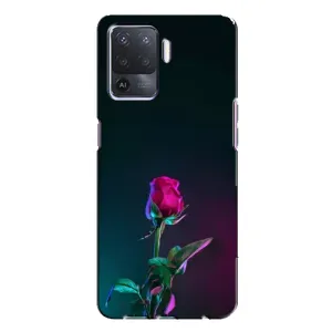 Чохли з принтом Троянд для Oppo A94 (Нічна троянда)