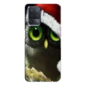 Чехлы с принтом СОВЫ для Oppo A94 (Новогодняя Сова)