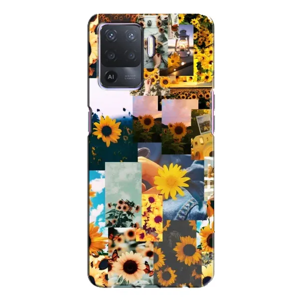 Чехол с рисунком «Подсолнуховый дизайн» для OPPO A94 Чехол с рисунком «Подсолнуховый дизайн» для OPPO A94
