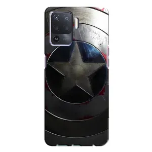 Чохол с Щітом Капітана Америки на Oppo A94 (Ретро Щит Капітана)