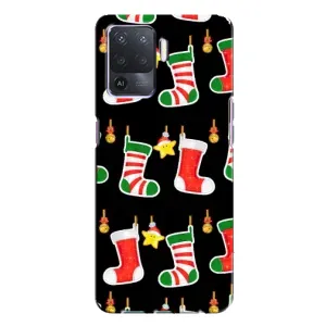 Силиконовый бампер на рождество для Oppo A94 (Рождественские подарки)