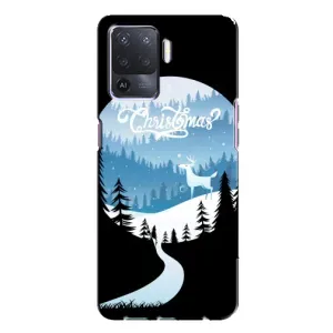 Силиконовый бампер на рождество для Oppo A94 (Рождественский Олень)