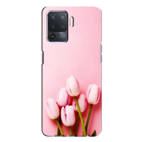 Чехол с рисунком «Розовые тюльпаны» для OPPO A94 Чехол с рисунком «Розовые тюльпаны» для OPPO A94