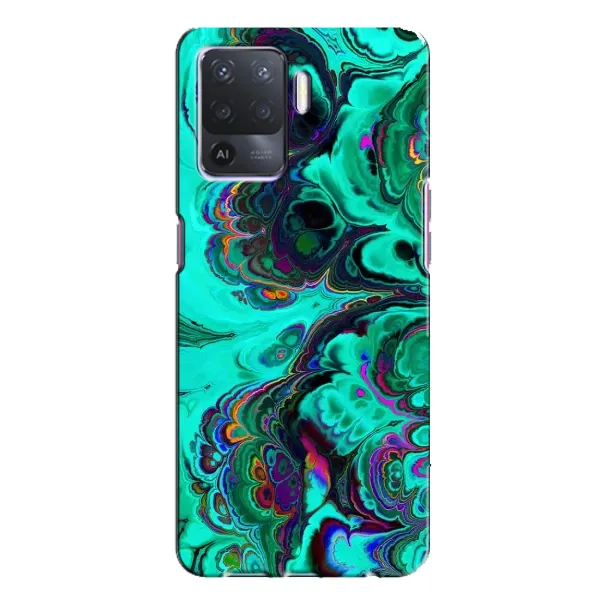 Чехол с рисунком «Салатный мрамор» для OPPO A94 Чехол с рисунком «Салатный мрамор» для OPPO A94