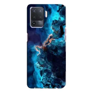 Чехол с рисунком «Синий мрамор» для OPPO A94