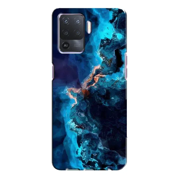 Чехол с рисунком «Синий мрамор» для OPPO A94 Чехол с рисунком «Синий мрамор» для OPPO A94