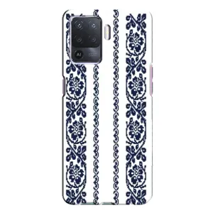 Силиконовый Чехол на Oppo A94 с картинкой Вышиванки (Синяя вышиванка)