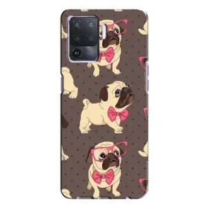 Чехол (ТПУ) Милые собачки для Oppo A94 (Собачки Мопсики)