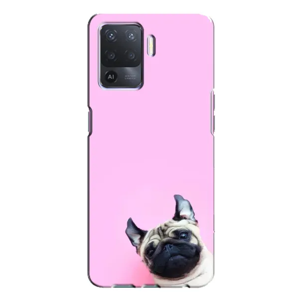 Чехол с рисунком «Собака на розовом» для OPPO A94 Чехол с рисунком «Собака на розовом» для OPPO A94