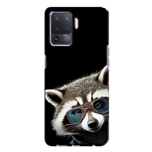 Чехол с рисунком «Стильный Енот» для OPPO A94 Чехол с рисунком «Стильный Енот» для OPPO A94