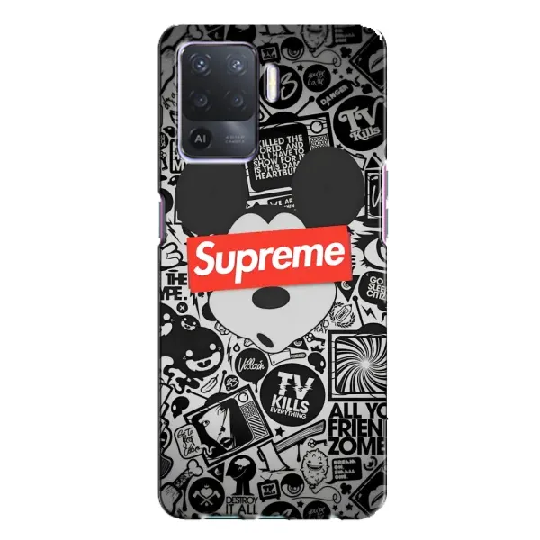 Чехол с рисунком «Supreme Маус» для OPPO A94 Чехол с рисунком «Supreme Маус» для OPPO A94