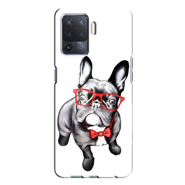 Чехол с рисунком «В очках» для OPPO A94 Чехол с рисунком «В очках» для OPPO A94