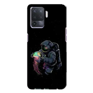 Силиконовый Чехол с принтом "Космонавты" на Oppo A94 (В руках земля)