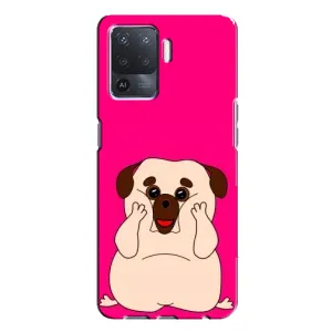 Чехол (ТПУ) Милые собачки для Oppo A94 (Веселый Мопсик)