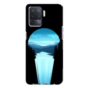 Летний Чехол на Oppo A94 (Синий Водопад)