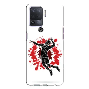 Чохли з прінтом Спортивна тематика для Oppo A94 (Волейболіст)