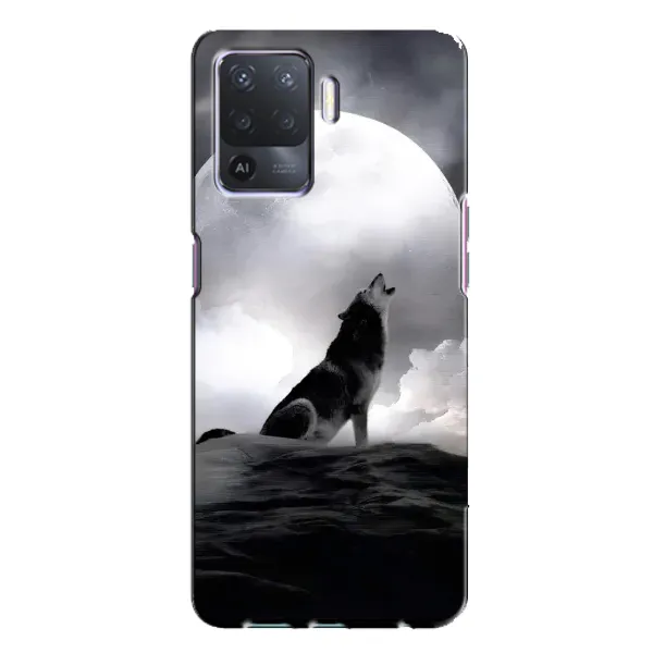 Чехол с рисунком «Волк и луна» для OPPO A94 Чехол с рисунком «Волк и луна» для OPPO A94
