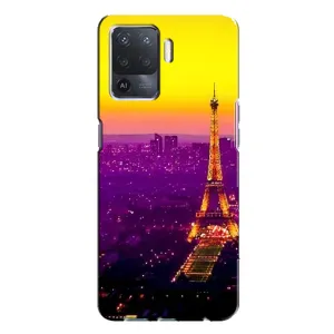 Чехол с Эйфелевой башней на Oppo A94 (Яркая башня)