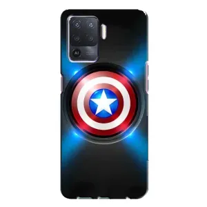 Чохол с Щітом Капітана Америки на Oppo A94 (Яскраий Щит Капітана)