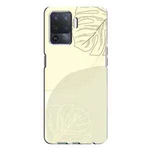Чохол квітковий дизайн для Oppo A94 (Зелений фон)