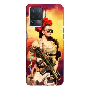 ЗСУ Чехлы (TPU) для Oppo A94 (Женщина солдат)