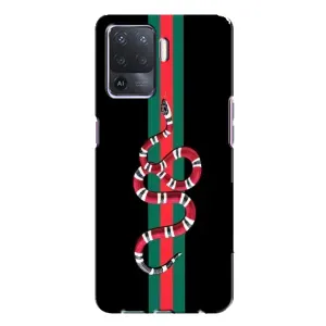 Чехлы Бренд GUCCI для Oppo A94 (Змей Гуччи)