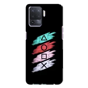 Чехол с рисунком «Значки Sony» для OPPO A94