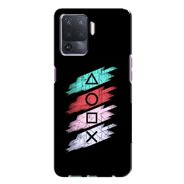 Чехол с рисунком «Значки Sony» для OPPO A94 Чехол с рисунком «Значки Sony» для OPPO A94