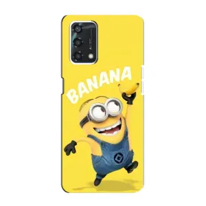 Мультяшный принт на Чехол для Оппо А95 (Banana)