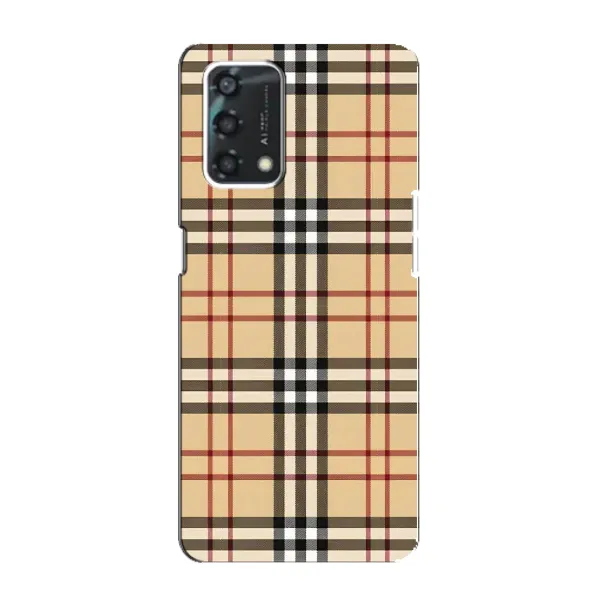 Чехол с рисунком «Burberry стиль» для OPPO A95
