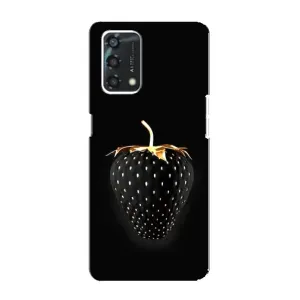 Чохол з зображенням смачної їжі для Oppo A95 (Чорна полуниця)
