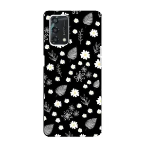 Чехлы с тематикой "ЦВЕТЫ" на Oppo A95 (цветение на чорном)