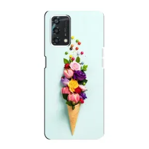 Чехлы с тематикой "ЦВЕТЫ" на Oppo A95 (Цветок-мороженное)