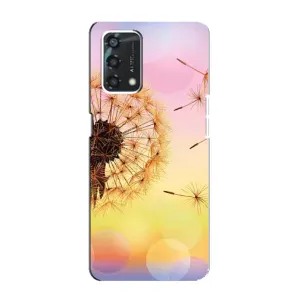 Силиконовый Чехол с одуванчиками на Oppo A95 (Цветок-одуванчик)
