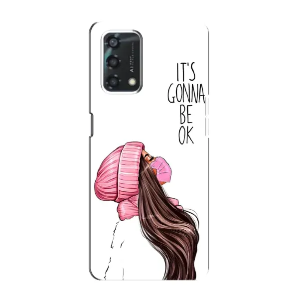 Чехол с рисунком «Девушка в маске» для OPPO A95 Чехол с рисунком «Девушка в маске» для OPPO A95