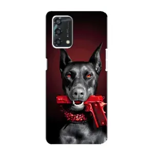 Чехол ДОБЕРМАН для Oppo A95 (Доберман злой)