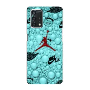 Силиконовый Чехол Nike Air Jordan на Оппо А95 (Джордан Найк)