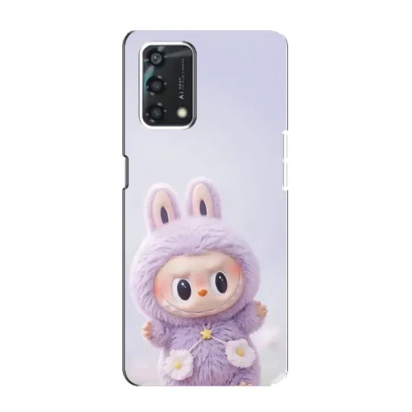 Чехол с рисунком «Фиолетовый Лабубу» для OPPO A95 Чехол с рисунком «Фиолетовый Лабубу» для OPPO A95
