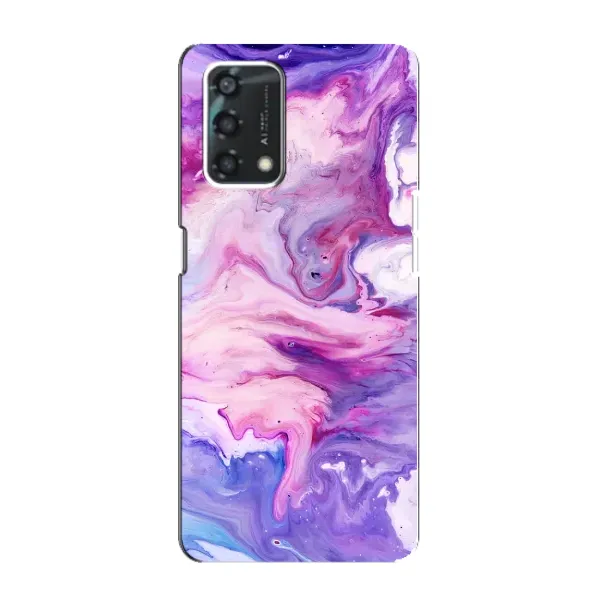 Чехол с рисунком «Фиолетовый мрамор» для OPPO A95 Чехол с рисунком «Фиолетовый мрамор» для OPPO A95