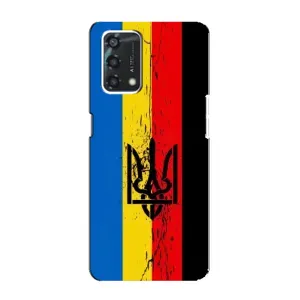 Чехлы УПА (Красно-Чёрный) на Oppo A95 (Флаг УПА)