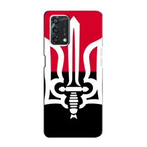 Чехлы УПА (Красно-Чёрный) на Oppo A95 (Герб Украины)