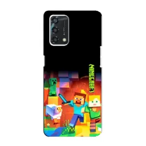 Чохли для Oppo A95 (Персонажі МайнКрафт) (Герой Майнкрафт)